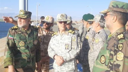 Визит генерала Багери на «нулевую точку» границы Ирана с Азербайджанской Республикой