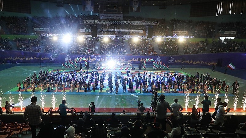 Perayaan Ghadir Khum di Stadion Azadi, Tehran, Senin (10/7/2023).