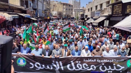 Jordanians rally in support of Palestinian resistance against Israel’s deadly Jenin raid