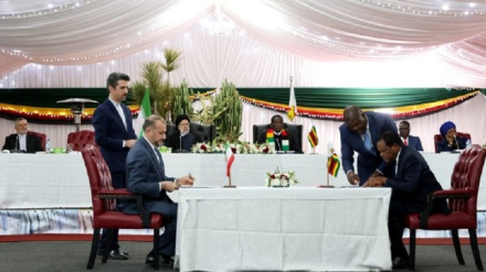 Rəyisi səfə cərəyonədə İron və Zimbabve miyono 12 qılə həmkoəti sənəd imzo bıə