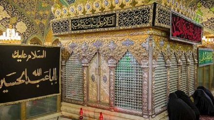 Zinə şəvi İmom Huseyn(ə)-i qədə kinə, Həzrəte Ruğəyyə(s) pokə hərəmi hol-həvo...