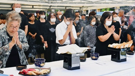 沖縄で、大戦時に亡くなった児童・生徒悼む慰霊祭実施