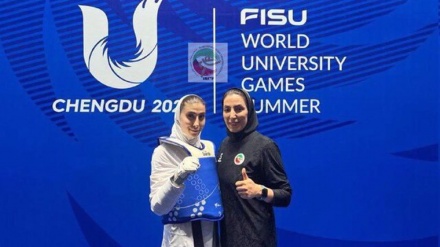  Iranian taekwondo fighter Kiani snatches gold in 2023 FISU World University Games 