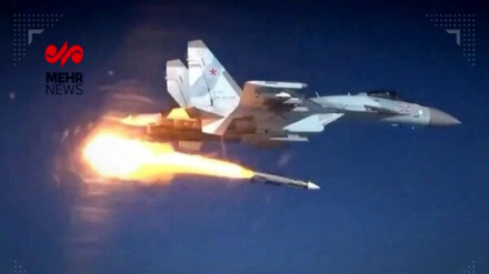 Ночная атака российских истребителей по позициям террористов в Идлибе, Сирия