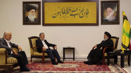 Nasrallah und al-Nakhalah besprechen Entwicklungen in Palästina