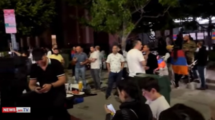 Ամերիկաբնակ հայերը շրջափակել են Ադրբեջանի հյուպատոսարանի շենքը