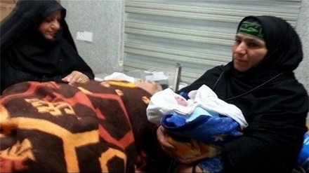 تولد یک نوزاد ایرانی در جوار حرم مطهر امام حسین (ع) 