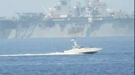 Veröffentlichung von Bildern über Warnung der IRGC-Schiffe an US-Flotte in Straße von Hormus