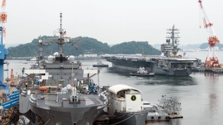 米軍横須賀基地が有害物を海に排出、地元住民が抗議