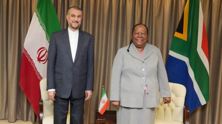  Iran, South Africa FMs meet on sidelines of joint economic commission 