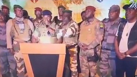 Gabon military officers declare coup after presidential election in oil-rich country