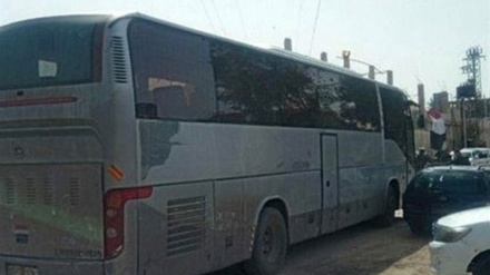 シリア政府、「米とテロ分子が国軍兵乗るバス襲撃」