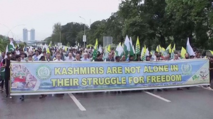 Pakistanis hold protest on anniversary of India’s removal of Kashmir's special status