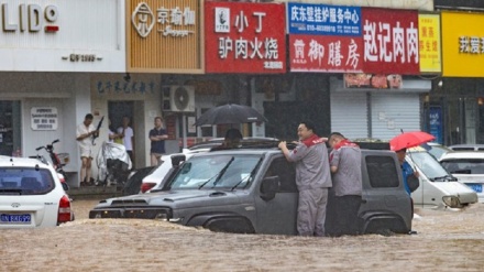 中国东北部地区暴雨成灾