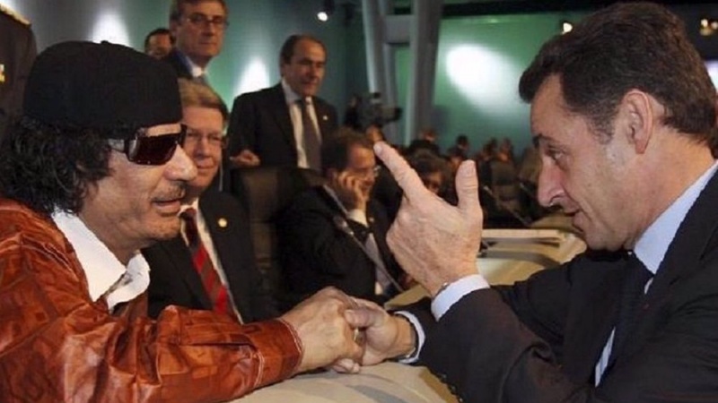  Sarkozi to face trial for receiving funds for presidential bid from Libya's Gaddafi 