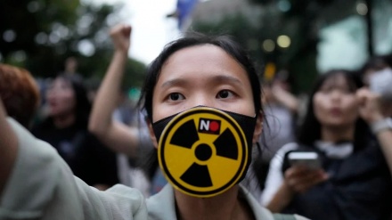 香港で、警察の監視の中処理水放出反対デモが実施