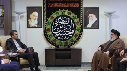 עוזר שר החוץ, מהדי שושתארי נפגש עם סייד נסראללה בלבנון