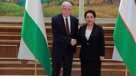 دیدار مقامات ارشد ازبکستان با وزیر خارجه دولت خودگردان فلسطین