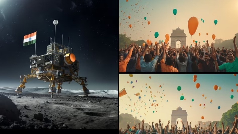 فرود نخستین کاوشگر هندی بر کره ماه
