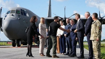 استقبال مردم دانمارک از زلنسکی رئیس جمهور اوکراین 