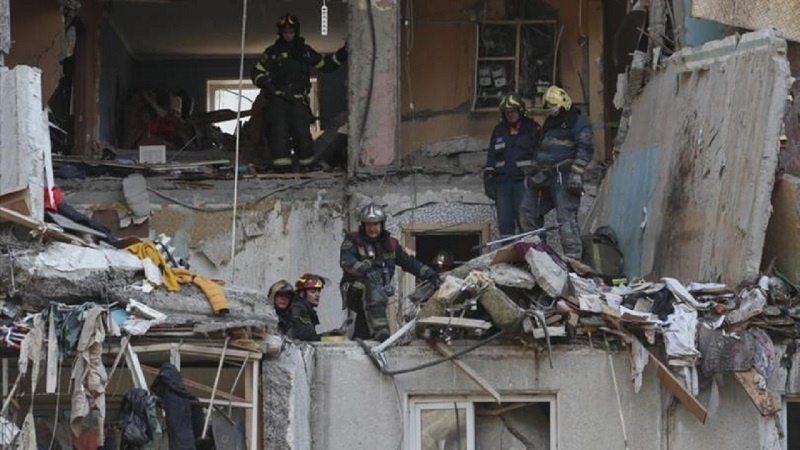  ۵ کشته در پی انفجار مهیب در منطقه مسکونی مسکو