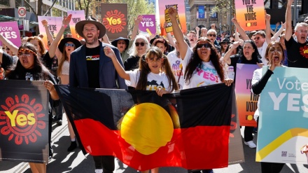 澳洲人上街游行  争取原住民入宪赋权