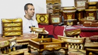 イスファハーンで、観光週間に合わせイラン手工芸品を展示