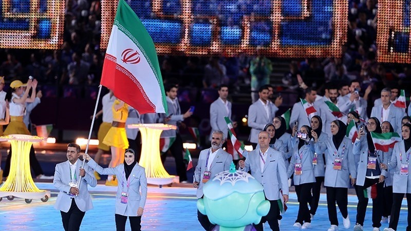 Atlet dan tim Shahid Mohsen Hojaji, Iran di Pesta olahraga Asian Games 2022.