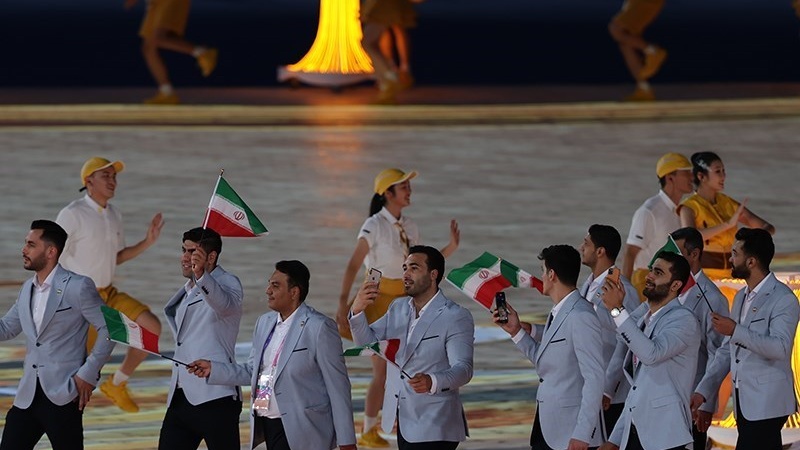 Atlet dari Iran di Asian Games 2022, Sabtu (23/9/2023).