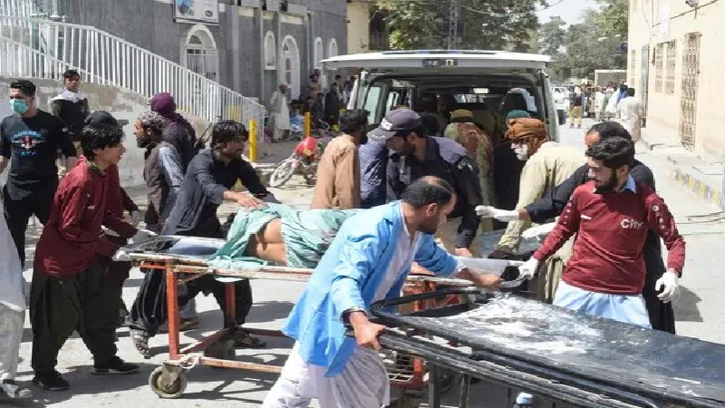 Serangan bom di Mastung, Pakistan, Jumat (29/9/2023).