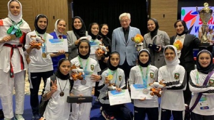  مقام قهرمانی تیم ملی دختران نونهالان تکواندو ایران در مسابقات جهانی 