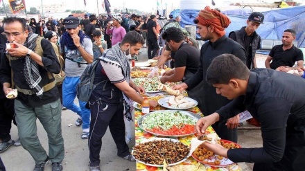 برپایی موکب افغانستانی در مرز شلمچه