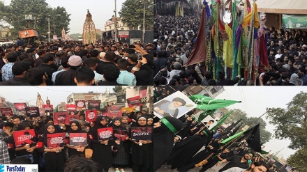 भारत और पाकिस्तान में इमाम हुसैन अलैहिस्सलाम के चेहलुम पर निकले पारंपरिक तरीक़े से जुलूस