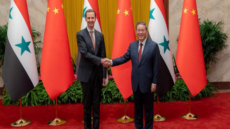 Presiden Suriah Bashar Al Assad dan PM Cina Li Qiang