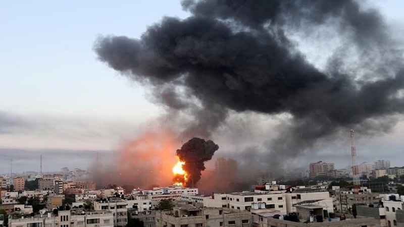 حمله هوایی رژیم صهیونیستی به مواضع نیروهای مقاومت در شرق غزه
