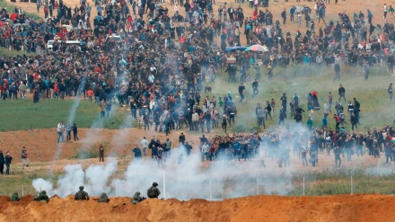 Protesta e të rinjve palestinezë në kufirin e Gazës