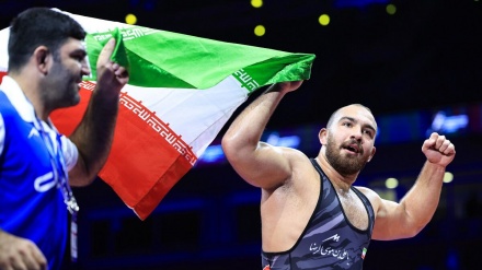 مسابقات جهانی کشتی آزاد؛ مدال طلای سنگین وزن به ایران رسید