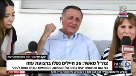 Сионистік әскерилердің бірінің әкесі тікелей эфирде көзіне жас алды