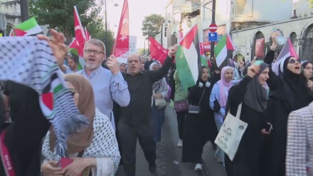 Hundreds march in Istanbul in support of Palestinians in Gaza