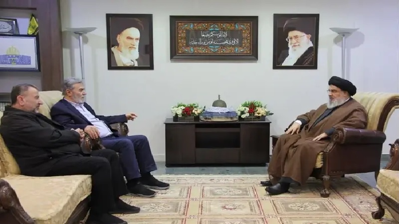 עודמים ביחד - פגישה חשובה של מנהיג חמאס והג'יהאד עם חסן נסראללה