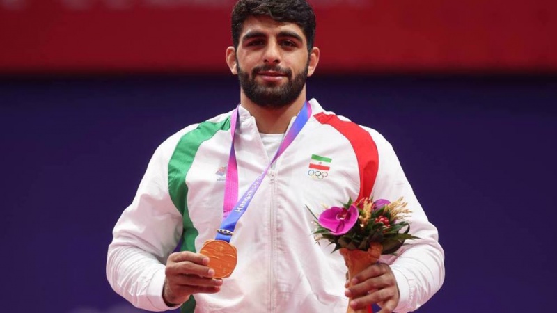 Iran Greco-Roman wrestlers clinch two gold medals at Hangzhou Asian Games