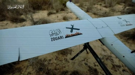 Brigadat Ezedin Kasam zbuluan dronin vetëvrasës Al-Zawari në operacionin Stuhia Al-Aksa.