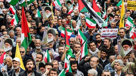Iranians take to the streets in support of Palestine