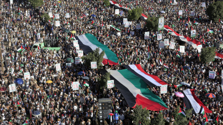 Yemenis stage protest to decry Israeli atrocities against Palestinians