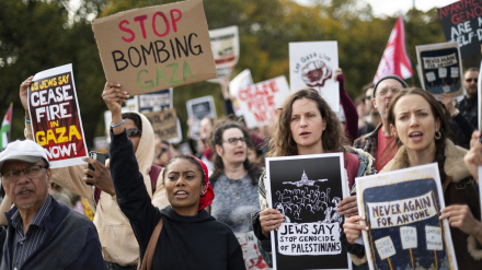 Pendukung Palestina Unjuk Rasa di Kongres AS