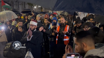 Антисионистская демонстрация перед зданием премьер-министра Великобритании