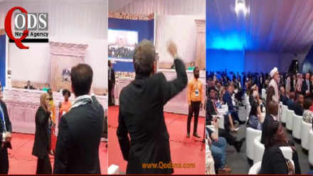 İran parlamento heyetinin PAB toplantısında Filistin direnişine destek amaçlı protesto eylemi