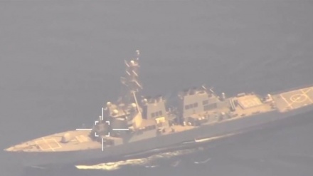 Iran Army drone keeps US warship under surveillance for 24 hrs in Indian Ocean