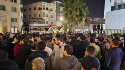 הפגנה מול שגרירות ישראל בירדן