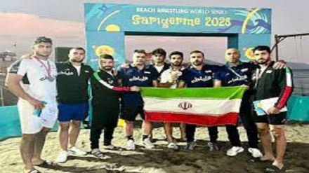 قهرمانی تیم کشتی ساحلی ایران در مسابقات جهانی